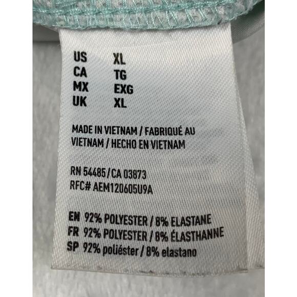 American Eagle Outfitters Swim Trunks Men's XL Board Shorts Blue Green Palms - Picture 12 of 14